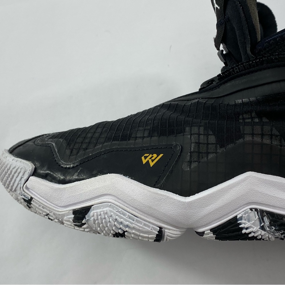 JORDAN Why Not Zero 0.6 Black Gold White Men’s 9 Basketball Sneakers DO7189-071 - Picture 7 of 16